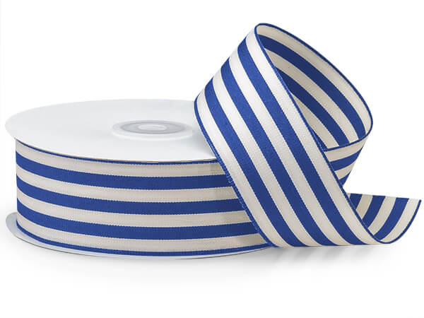 Royal Blue and White Striped Ribbon Option - Create your Own Wedding Welcome Gift