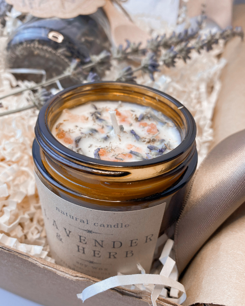 Herb & Pink Salt Soy Candle
