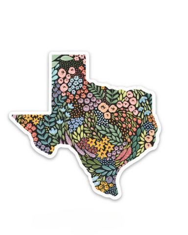 Texas Floral State Sticker Create Your Own Wedding Welcome gifts