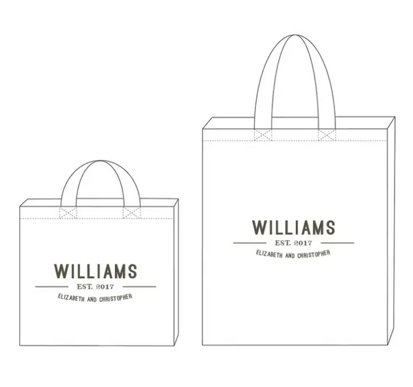 Custom Printed White Cotton Canvas Fabric Tote Bag - Create Your Own