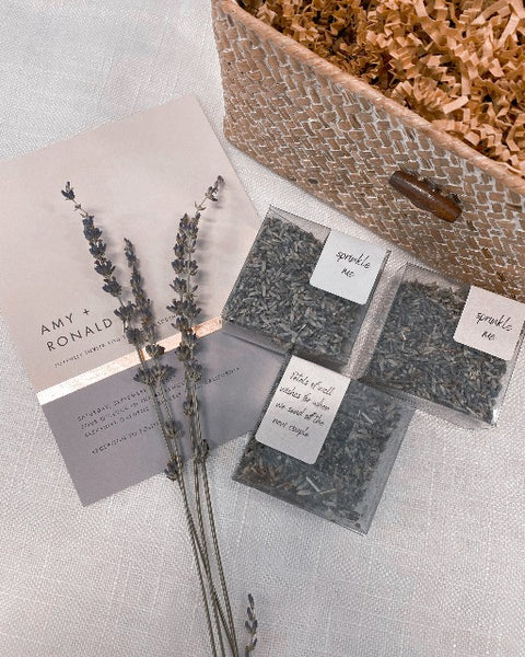 Lavender Flower Confetti Cubes