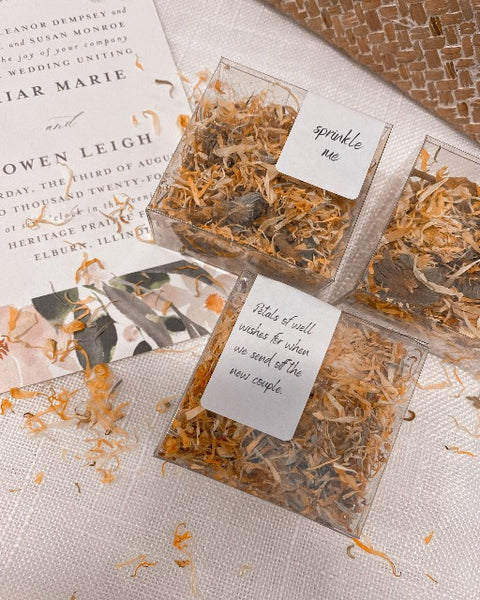 Calendula Flower Confetti Cubes