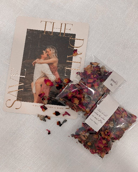 Rose Flower Confetti Favor Sachets