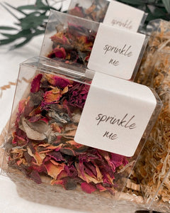 Rose Flower Confetti Favors Cubes